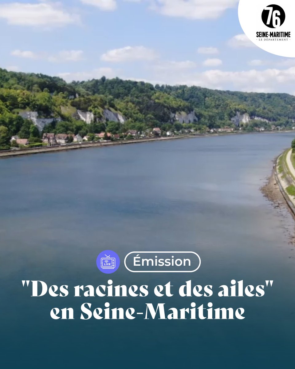 seinemaritime's tweet photo. #CULTURE 🌊 Un long fleuve intranquille

Demain soir, (re)découvrez le patrimoine architectural et naturel de la Seine allant du département de l’Aube jusqu’à son embouchure à Honfleur, à travers l'émission @drda_officiel.

📆 Mercredi 4 mars
🕘 21h10
📺 France 3 https://t.co/dxSkGQzZ99