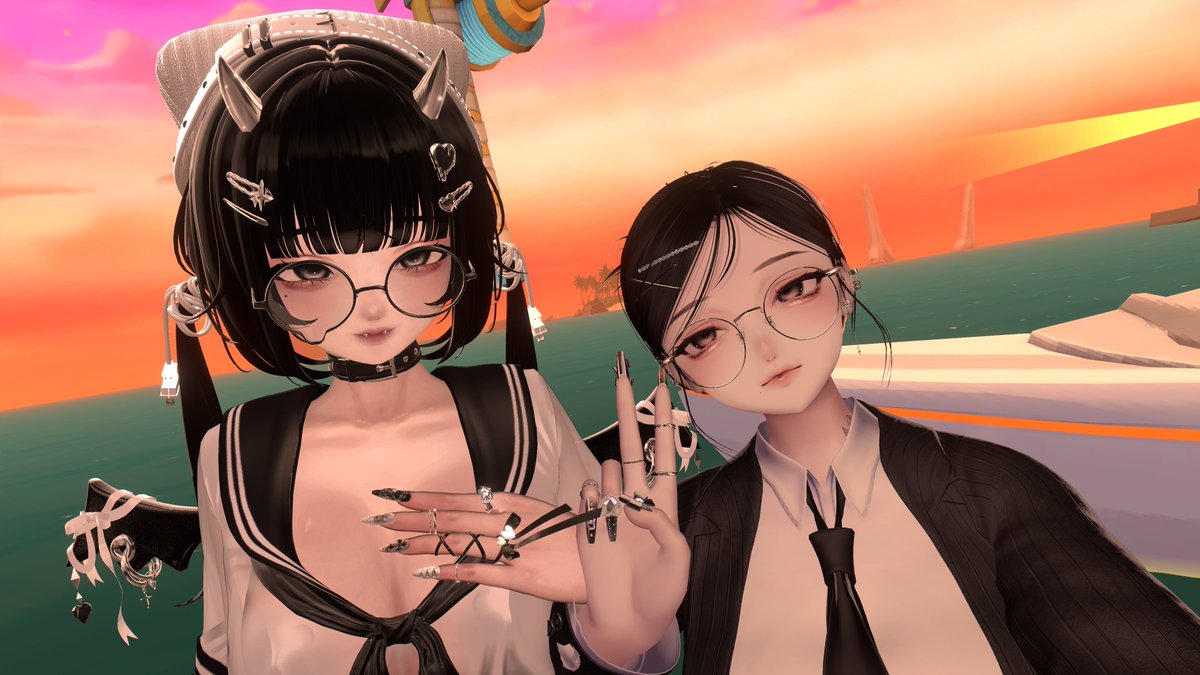 MorukatoVrc's tweet photo. おねむりねこねこさんとAnziさん　Xでずっと追っかけていた人なので吊りワで会えて嬉し~~~~❕ https://t.co/S5ptYJETK1