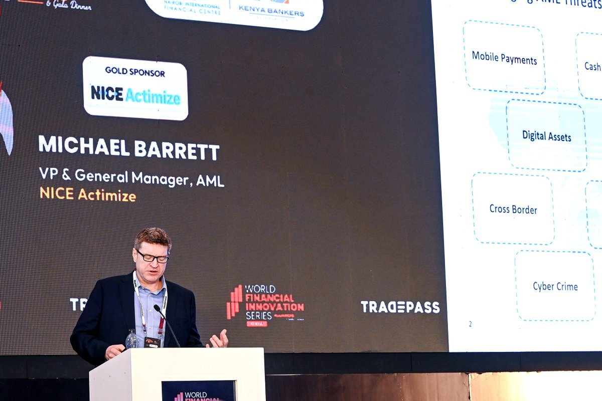 Tradepassglobal's tweet photo. Michael Barrett, VP & General Manager of AML, NICE Actimize, underlines the importance of building compliance models that are intelligent, adaptable, and ready for the future.
#WFISKenya #WFISKenya2026 #AML #CloudCompliance https://t.co/AKpCJRXM5X