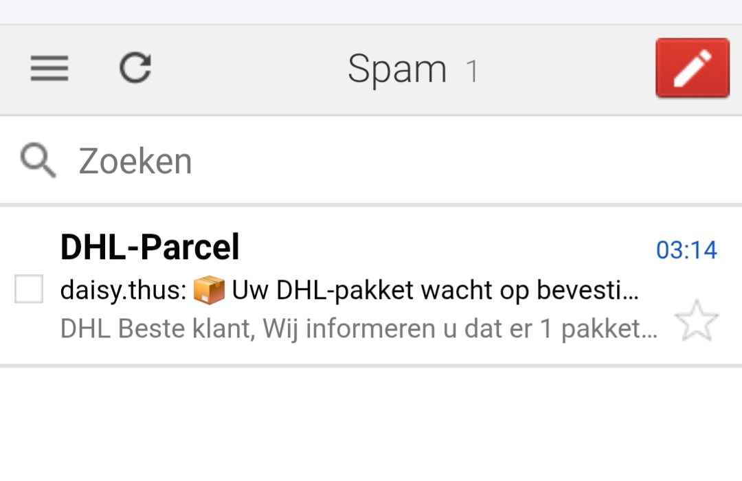 Daisy_Thus's tweet photo. Eerste spam van de #Odido #hack ook binnen. #iktrapertochnietin https://t.co/ClML4emuWh