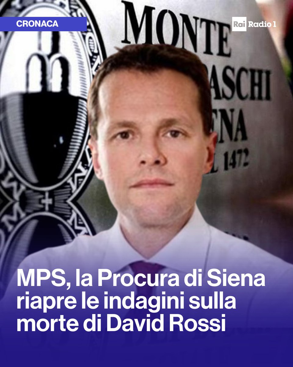 Radio1Rai's tweet image. 🔵#MPS, la svolta nel caso di David Rossi. La Procura di Siena ha aperto un nuovo fascicolo d'inchiesta dopo le perizie della commissione parlamentare: il manager non si sarebbe tolto la vita, ma sarebbe stato aggredito da una o piu persone.