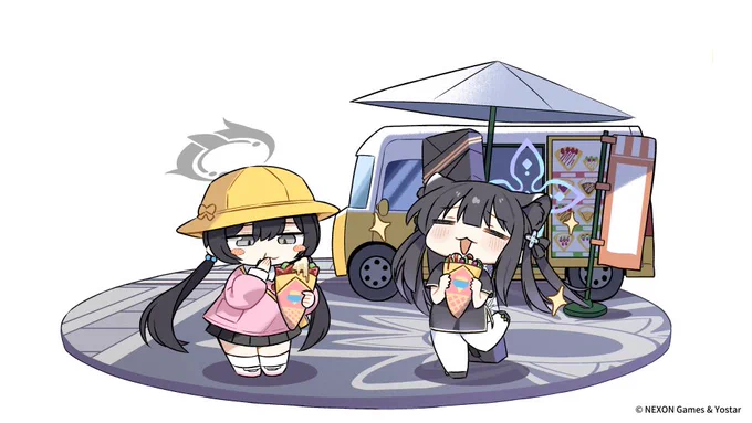 この度中国版ブルーアーカイブ期間限定イベント『五塵来降』PVのSDイラストを数点担当させていただきました!是非一度ご覧になっていただけたら嬉しいです!