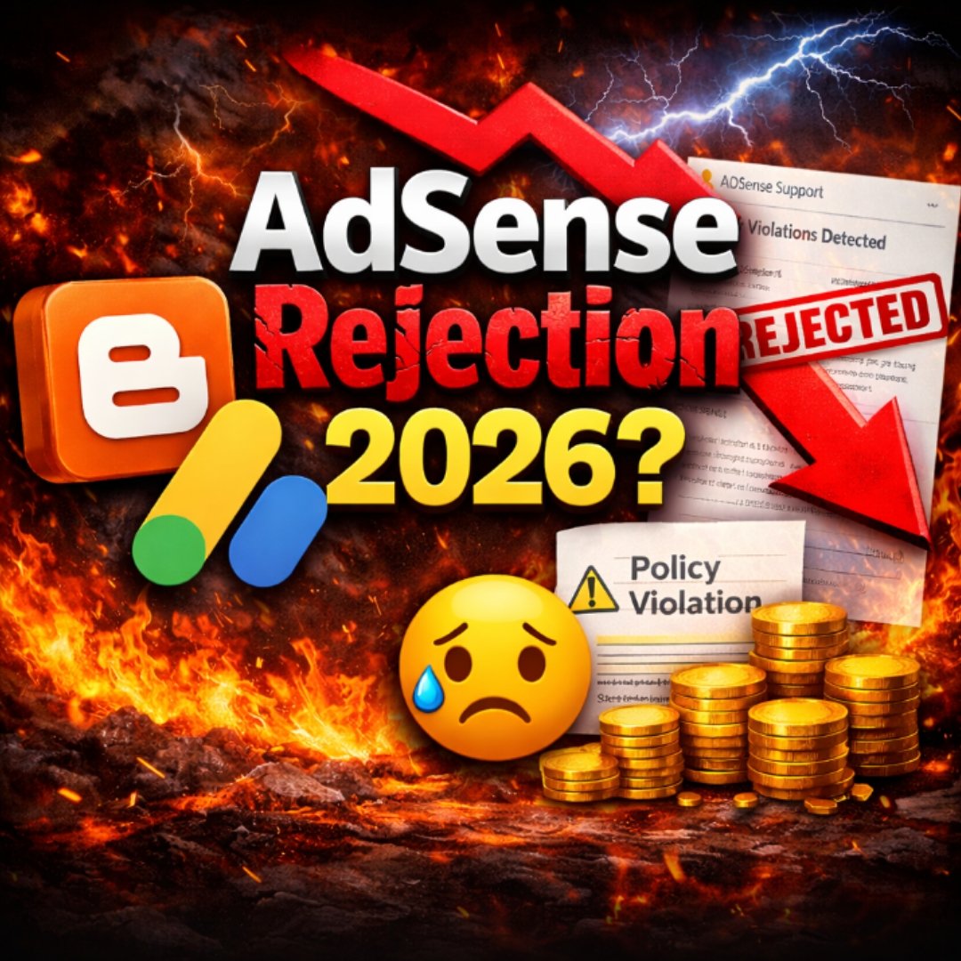 Researchtech2's tweet photo. Why is AdSense Approval So Difficult on Blogger Website in 2026? 🤔💻🔥

🎥 Video Link: https://t.co/wbNzLUXHYO

#AdSenseApproval #Blogger2026 #AdSenseRejection https://t.co/OzZ4tioAjh