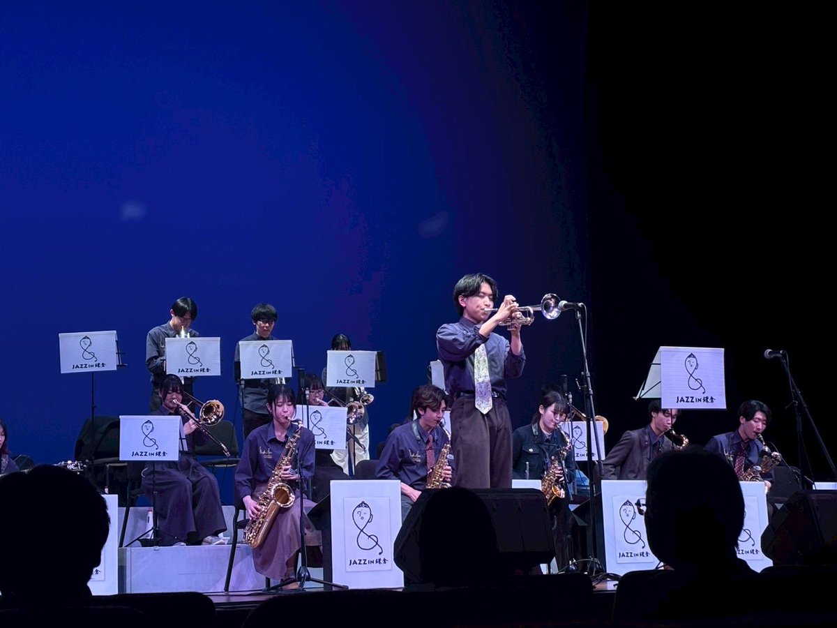 bjo_ynu's tweet photo. 【活動報告】

3/1に開催された第27回JAZZ IN 鎌倉にReg.バンドが出演させていただきました✨
歴史ある鎌倉で演奏させていただき、メンバーも楽しませていただきました🙌🏻
お越しいただきました皆さまありがとうございました❕ https://t.co/qHnVae9DNe