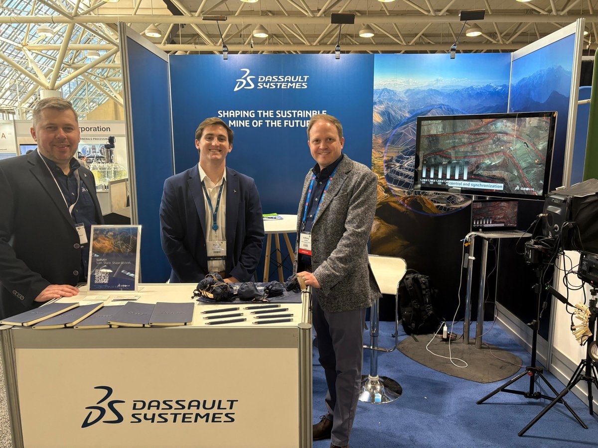3dsGEOVIA's tweet image. 😎 Day 2 was so productive at #PDAC2026 - and we’re just getting started! The energy’s high, and the team is still here for 2 more days.

📍Booth #7608N, North Hall

✨ Explore GEOVIA #Surpac &amp;amp; #Whittle - the global gold standard in geology modeling &amp;amp; optimization.

@the_PDAC