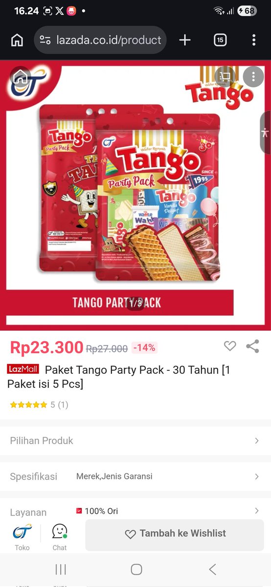 udh gk usah pusing Nyari Hampers Murah di lazada 3.3 Ramadan Mega Sale bnyk promo tinggal checkout aja yg di mau kaya produk 1 ini.  lazada.co.id/products/i8650…