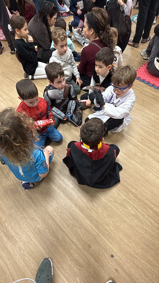 SachaRoytman's tweet photo. Live from the bomb shelter update:

This is my people. The entire neighborhood came together to celebrate Purim. 

We organized a community party in the middle of it, rocket alerts went off and we ran to the public bunker, where we kept the celebration going.

Our kids are the strongest in the world. Nothing will prevent us from honoring our history and our values.

Seeing my children, ages 6, 4, and 1, so resilient and unafraid, refusing to let fear control them, fills me with pride.

Ayatollah regime, you made the wrong choice.