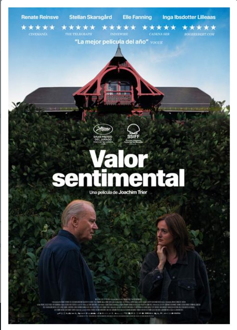 ¿Es #SentimentalValue de Joachim Trier una obra maestra o solo directores mirándose el ombligo con devoción? 🤔🇳🇴 Hablo de la gran triunfadora europea del año, su frialdad noruega, y por qué me sigo quedando con el alma de #Sirat.
shre.ink/Bara-Valor 
#Oscar2026 #Cine