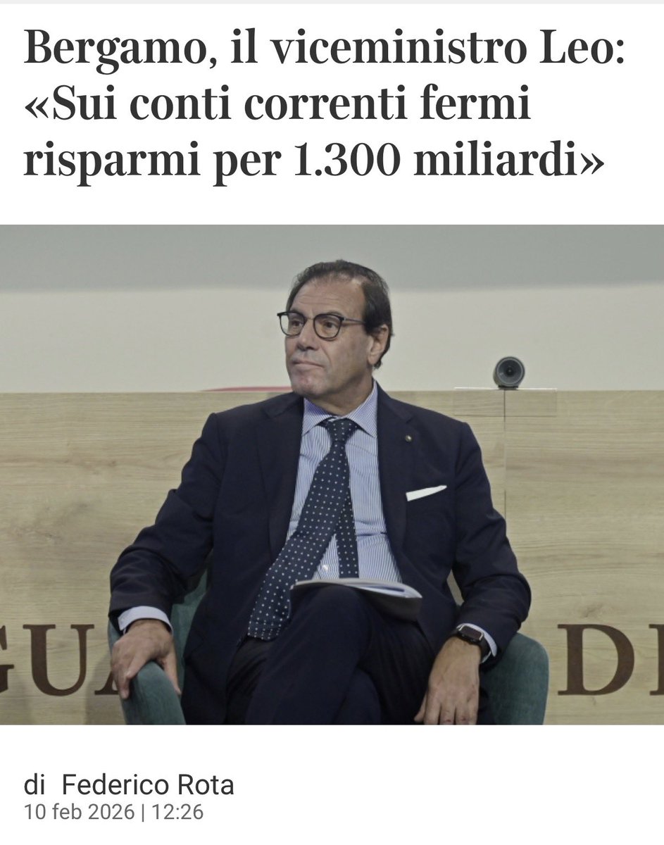 <a href="/Antonel38567888/">Antonella🇮🇹</a> <a href="/Zero4sette/">.</a> Grazie. La risposta è quella che dà lei e la domanda ovviamente ignora un dato che tutti conoscono tranne il nostro amico ingenuo, che crede che i BTP si comprino “al nero”: gli italiani detengono risparmi anche in forma liquida.
