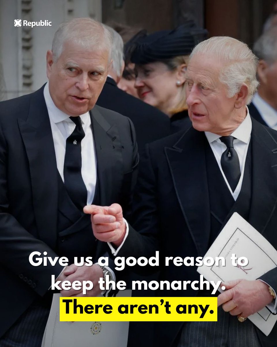 We'll wait. They cost us millions, deny us our democratic rights. There's not a single good reason to keep them. #AbolishTheMonarchy