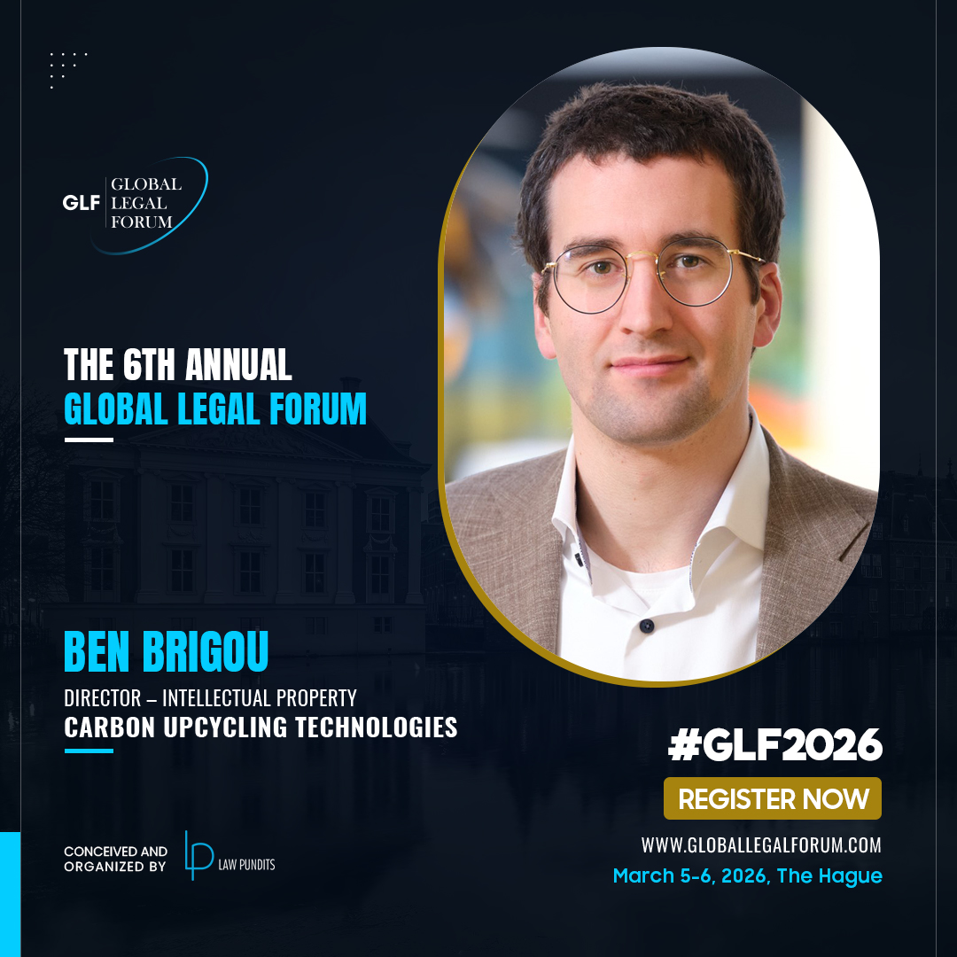 𝗠𝗲𝗲𝘁 Ben Brigou — Director of IP at Carbon Upcycling Technologies &amp; Co-Founder of Lakeside IP. He builds patent portfolios &amp; advises on R&amp;D/licensing for clean tech innovation.

March 5–6 | The Hague
Register: globallegalforum.com/tickets

#GLF2026 #IntellectualProperty