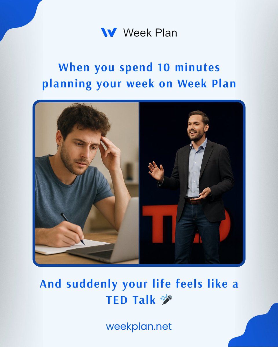 Week Plan (web app) tweet media