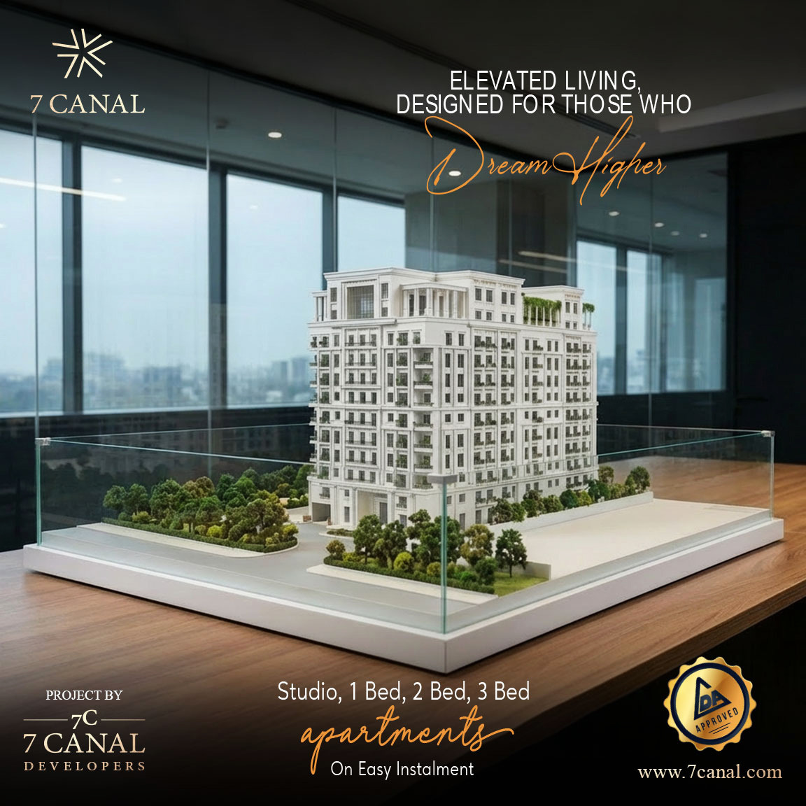 7cresidence's tweet photo. ✨ Elevated Living. Designed for Those Who Dream Higher. ✨

Studio, 1 Bed, 2 Bed &amp; 3 Bed Apartments
Easy Installment Plan
Approved Project
Modern Architecture with Premium Finishes

Call Now: 0309 5558633
#7Canal #7CanalDevelopers #LuxuryApartments #ElevatedLiving #DreamHigher https://t.co/RwER6wrRbE