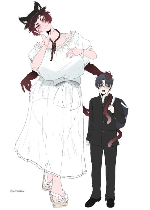 夏コミ用カラーラフ。身長差はやはり良きものだ