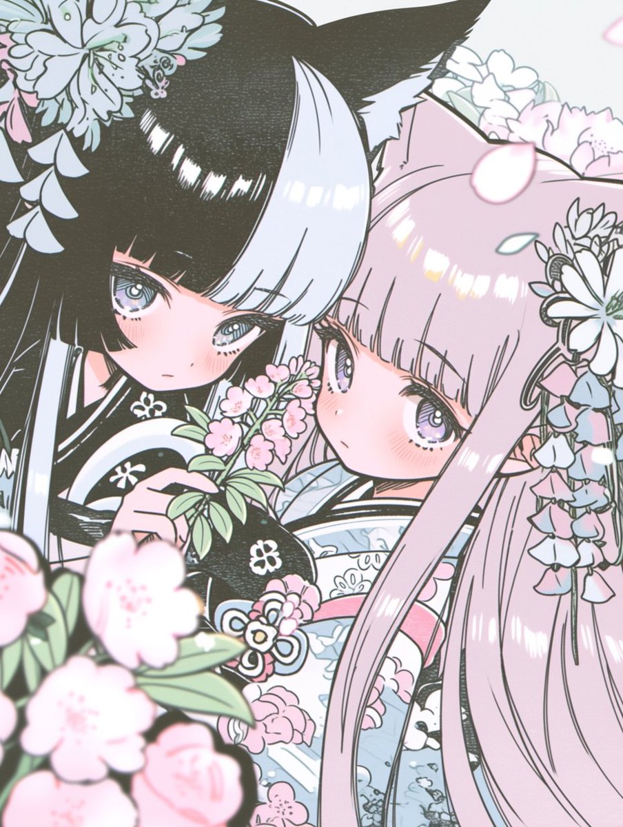 🌸ひな祭りイラスト🌸その2 🎨ひとつ前のイラストとプロンプトは同じで