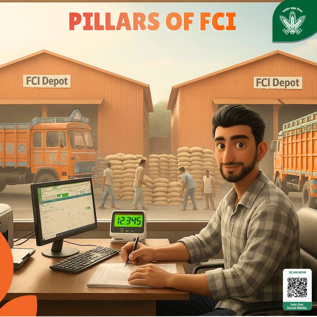 FCI डिपो सिर्फ एक गोदाम नहीं, बल्कि जिम्मेदारी का केंद्र है।
यहाँ लिया गया हर निर्णय करोड़ों लाभार्थियों तक अन्न पहुँचाने की दिशा तय करता है।