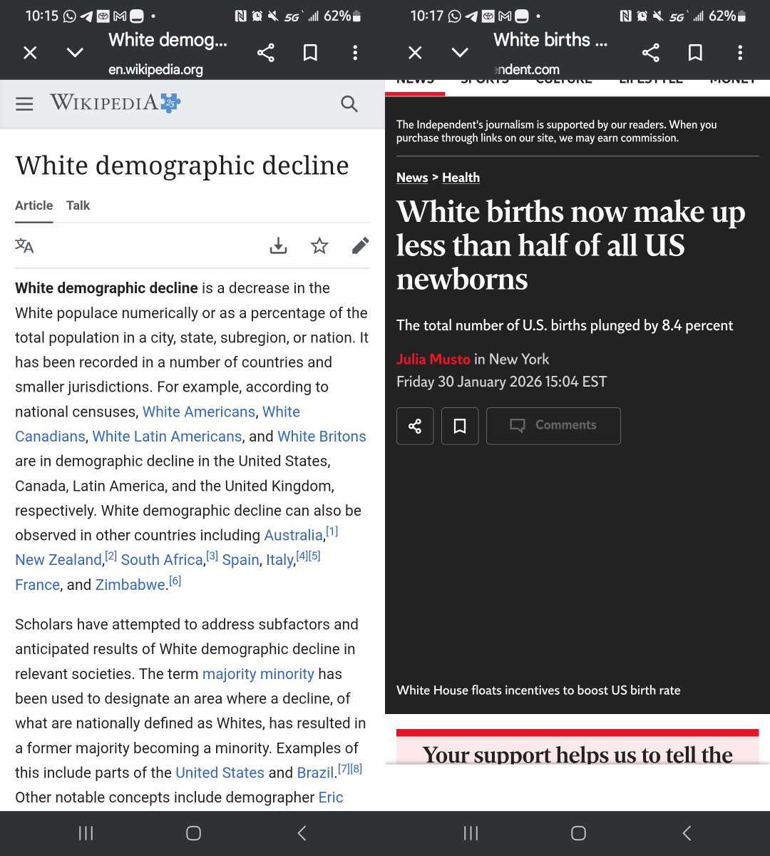 GFTSR's tweet photo. @MarindaVannoy1 Mother Nature is erasing White People. White demographic decline is a decrease in the White populace numerically or as a percentage of the total population in a city, state, subregion, or nation. It has been recorded in a number of countries and smaller jurisdictions. https://t.co/ixR9zUosge