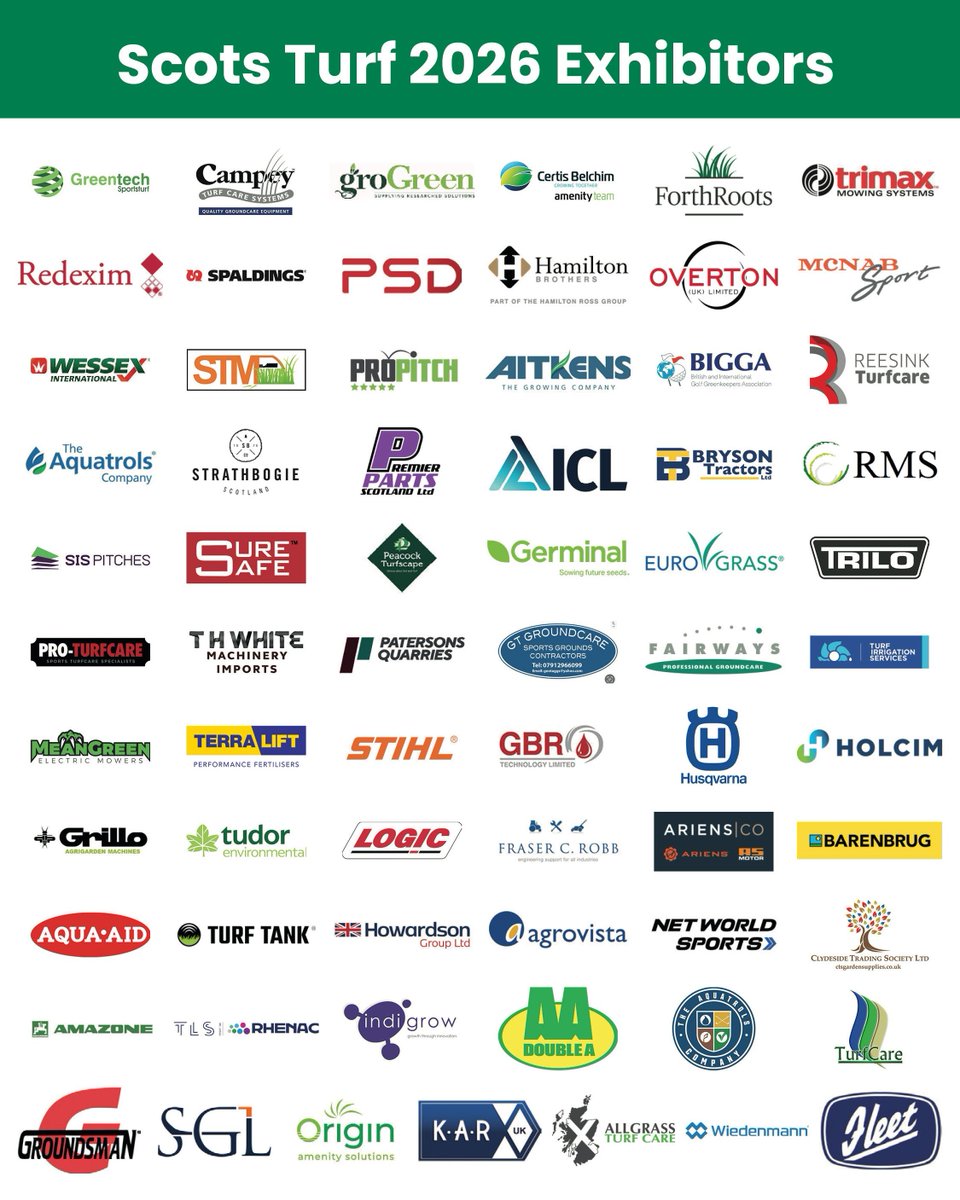 ScotsturfShow's tweet photo. The Scots Turf Show 2026 is just one day away.

Free seminars running throughout the day. Real networking opportunities. The latest machinery, products and expertise from over 70 exhibitors.

If you haven’t registered yet, there’s still time: https://t.co/aZk3AVnPPN https://t.co/s2MhQYoUai