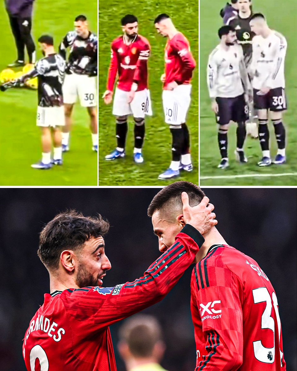 The way Bruno Fernandes has been helping Benjamin Sesko turn around his form 🧠😍