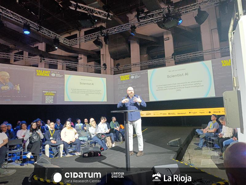 _lariojadigital's tweet photo. Cidatum en el Talent Arena en Barcelona, analiza el futuro de la IA junto a Sam Ramadori, Co-Presidente de LawZero
Comprometidos con la investigación que garantiza una tecnología alineada con nuestros valores fundamentales.
#TalentArena #IA #Barcelona #LawZero #FiraMontjuic https://t.co/N392mbfZFP