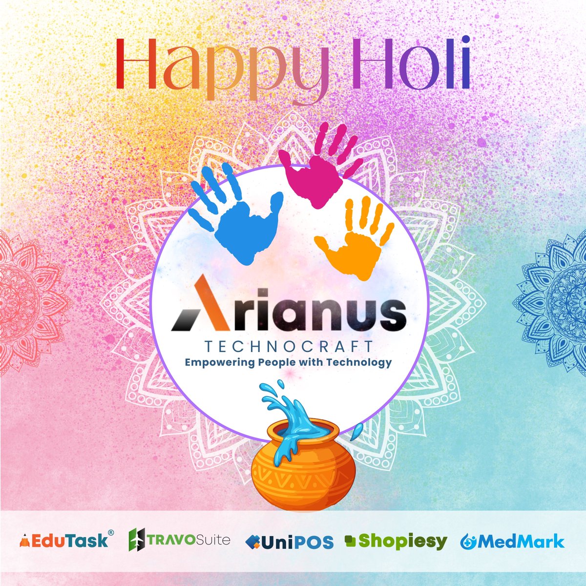anindadipta's tweet photo. This Holi, let’s add vibrant colors to innovation, creativity, and digital growth! 🎨✨
May your business shine brighter, grow stronger, and achieve new milestones this festive season.

#happyholi2026 https://t.co/eT5UQaLBda