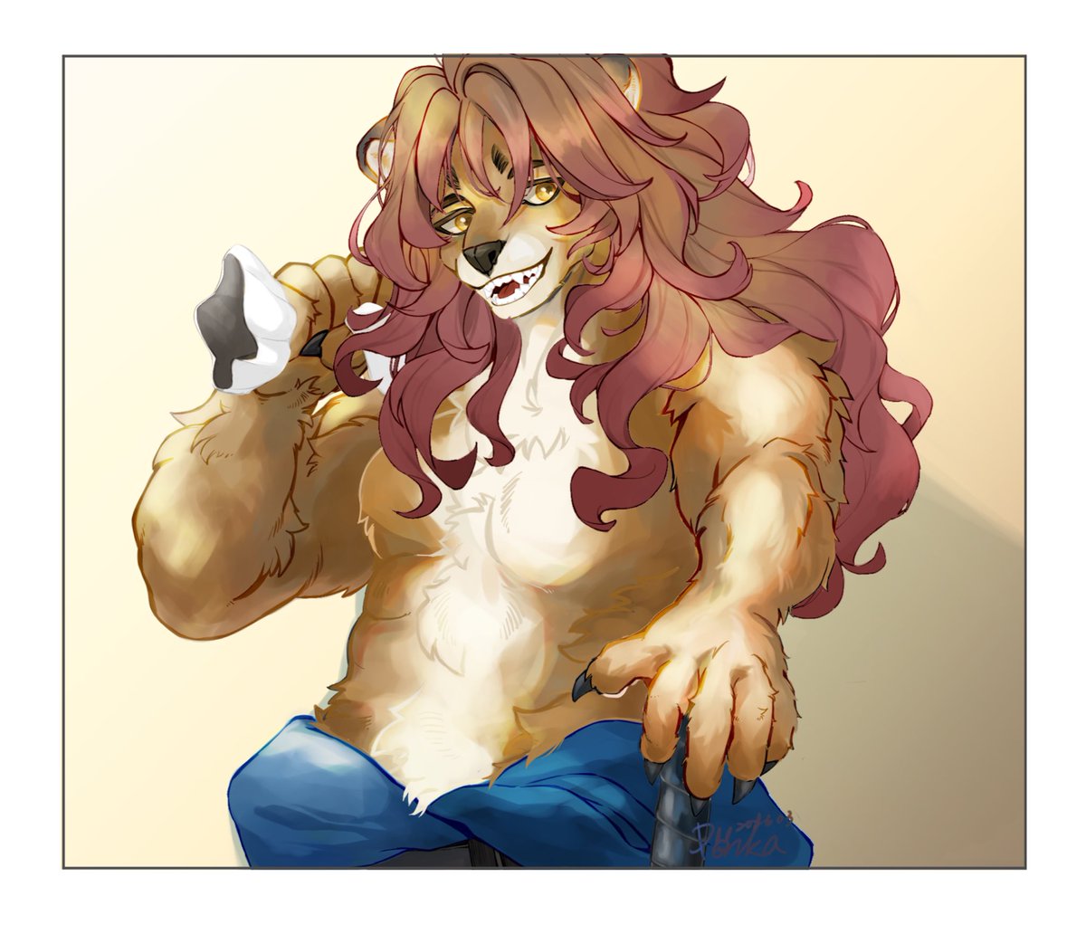 每次都不知道背景要畫什麼才好( ´･ω)

#furry #furryart