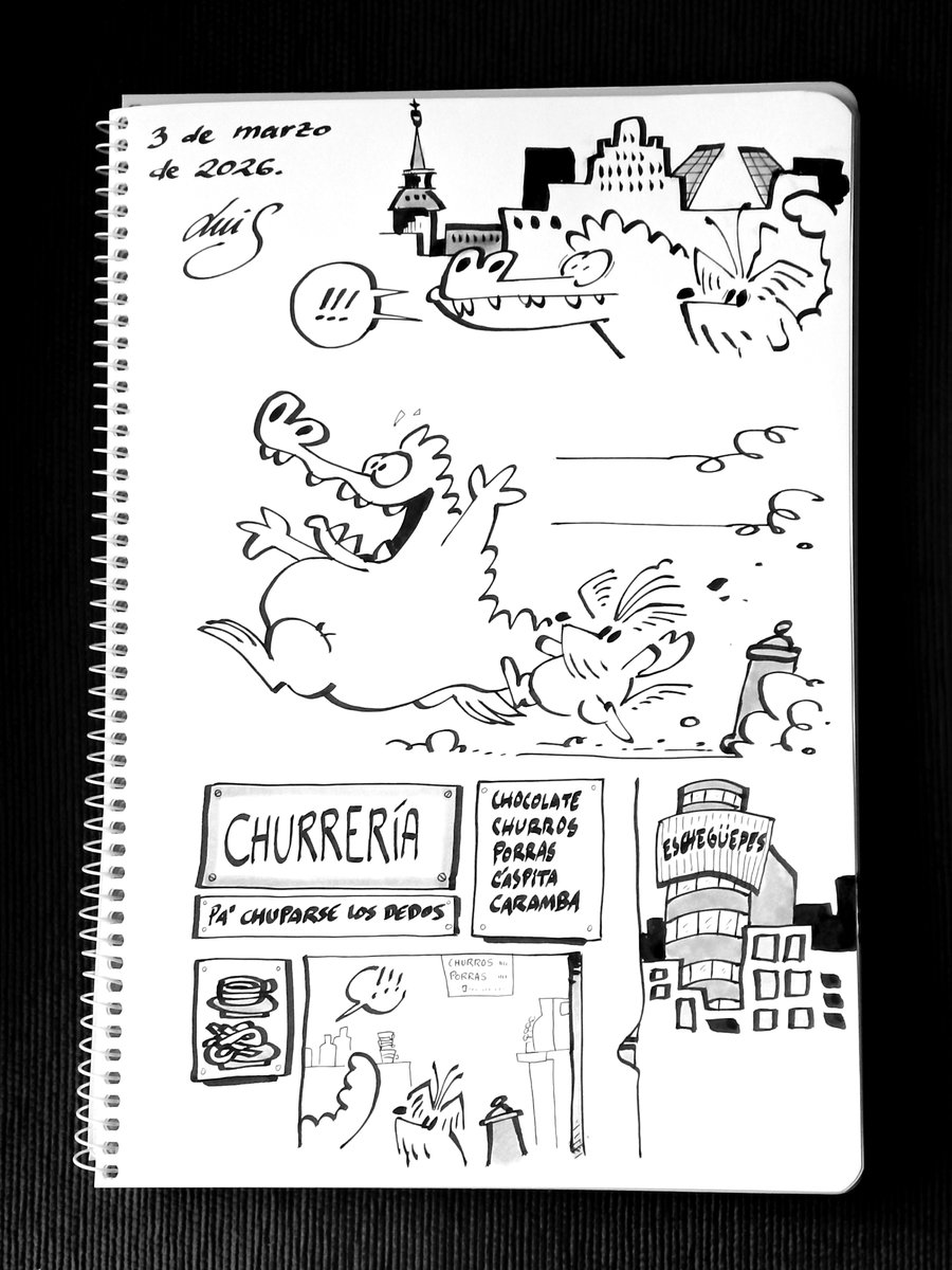 CuadernodeLuis's tweet image. #PisuergasCrocodileExperience 
#Churros
#Porras
#NosVamosAPonerLasBotas