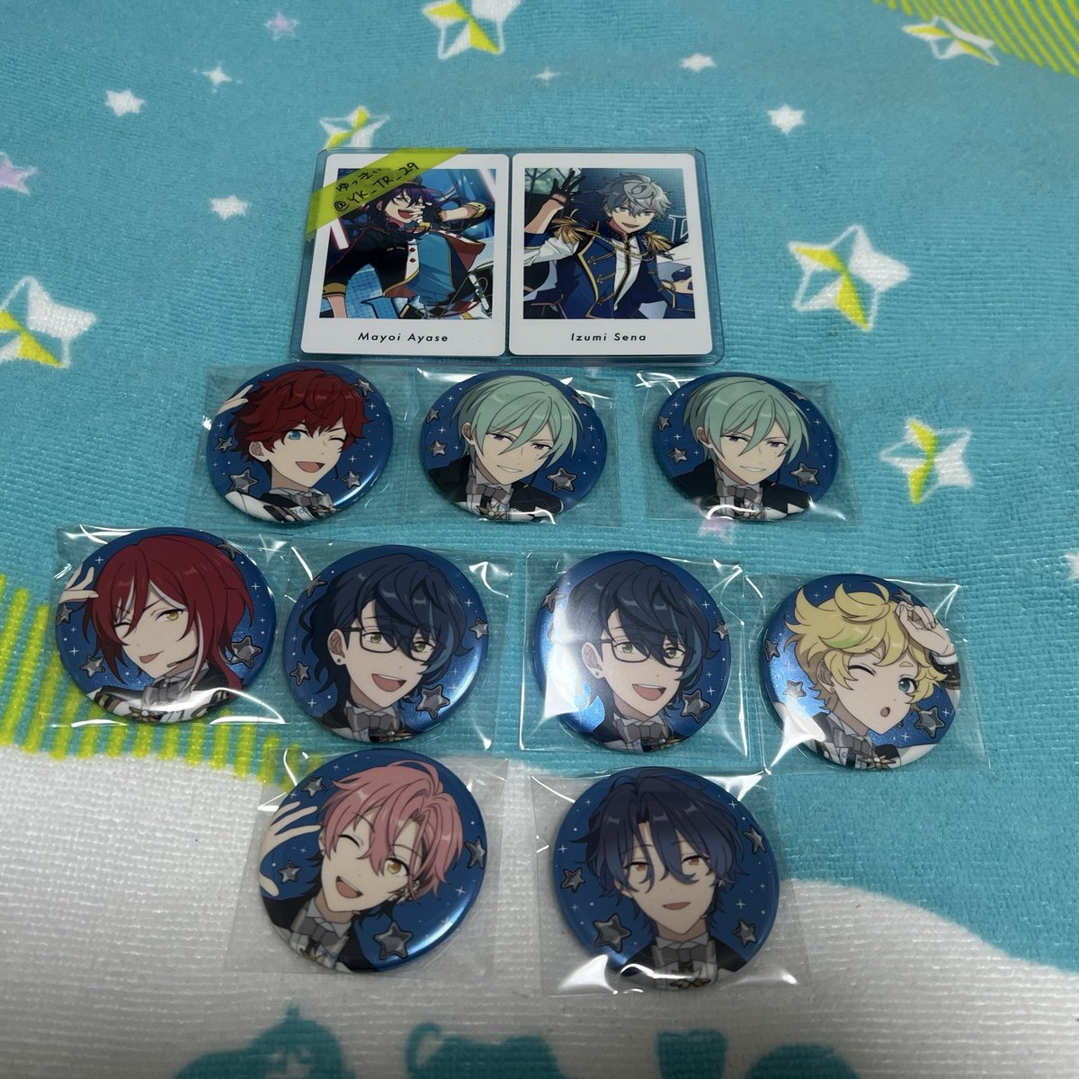 交換】あんスタ スタライ 10th 缶バッジ C 譲：一彩 巽 夏目 つむぎ 宙