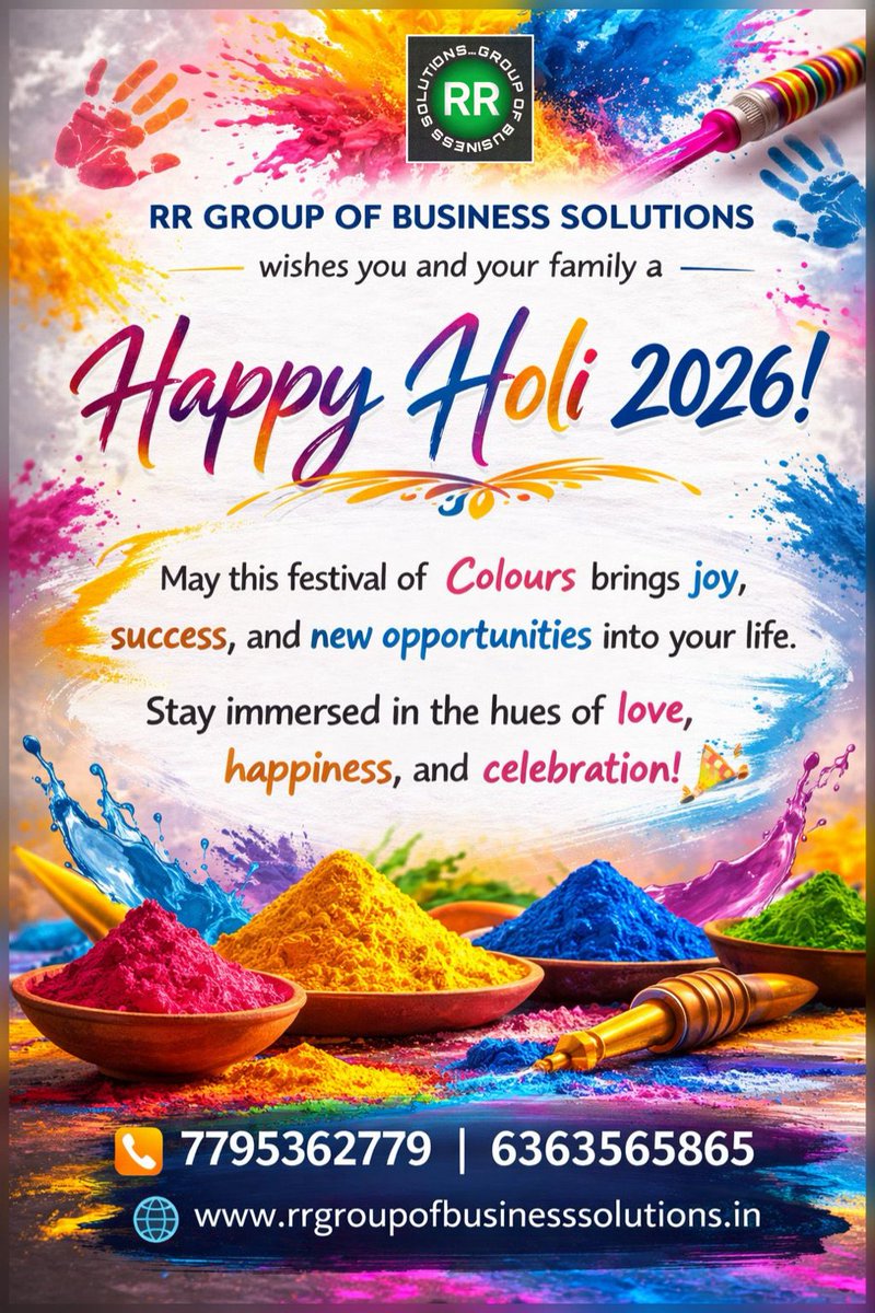 🌈✨ Happy Holi 2026! RR GROUP OF BUSINESS SOLUTIONS (RRGBS) wishes you joy, prosperity, and colorful new opportunities this festive season. Let your success shine as bright as the hues of Holi! 📞 7795362779 | 6363565865 rrgroupofbusinesssolutions.in
Manpower Recruitment | Staffing