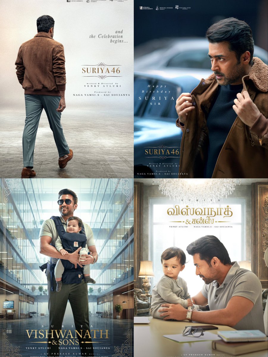 The BEST ✨️ Poster Campaign in the Recent Times #VishwanathAndSons ❤️

- Teaser Coming Soon ▶️
#Suriya | #Karuppu