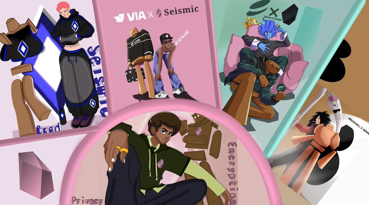 Me, <a href="/silatouu/">sila ✨🌼</a> , <a href="/hound_tre/">NESS! (WID) SEISMIC PREACHER!</a> , <a href="/0xLordXeno/">lordxeno.base.eth</a> , and <a href="/Punisherinfo/">Tobi.</a> didn’t hold back.

Every fintech building on Seismic got its own world through Rocky and our characters, nothing was off limits.

Breaking down how each one operates below 👇