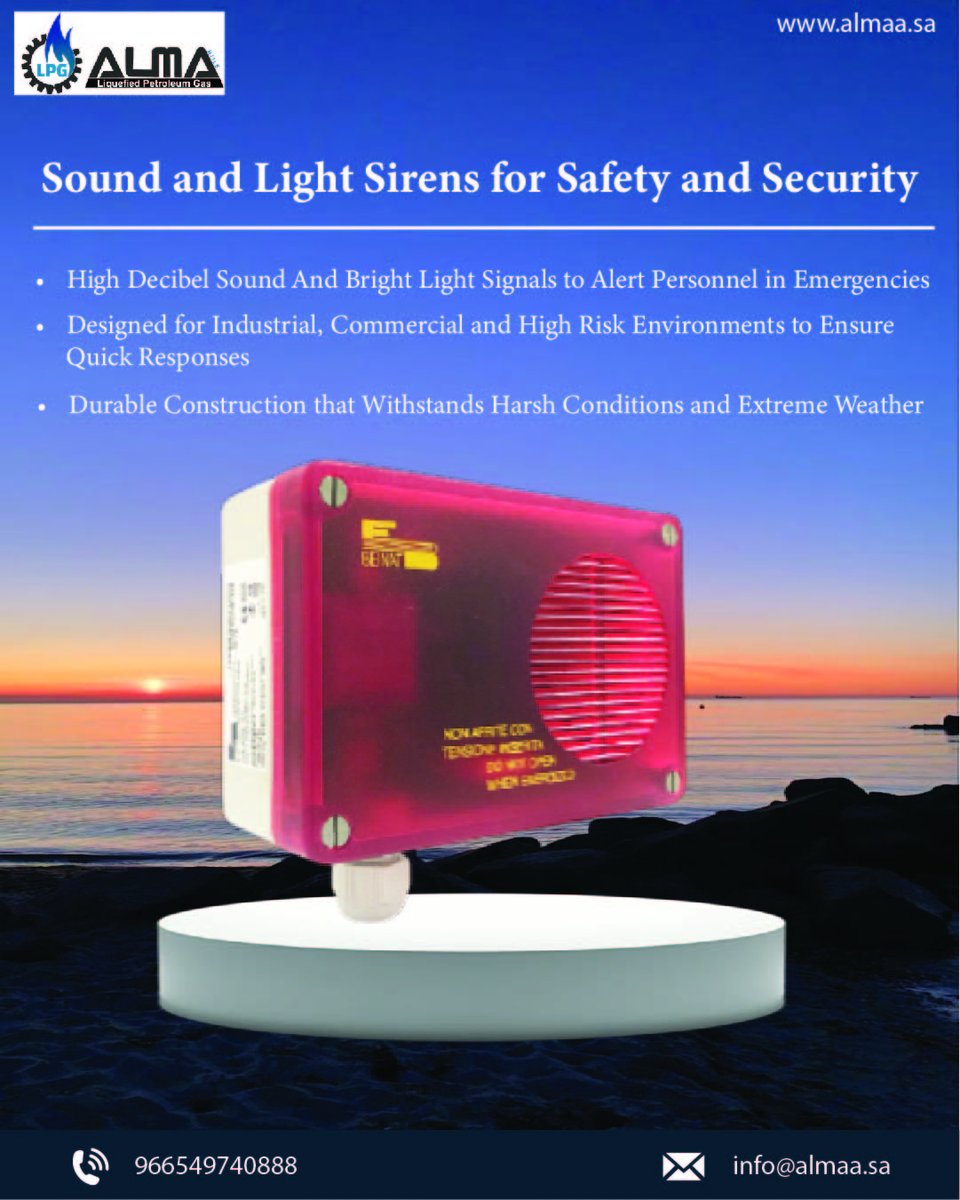LpgAlma93733's tweet photo. Ensure safety and security in high-risk environments with ALMA's sound and light sirens
#SafetyFirst #EmergencyAlert #IndustrialSafety #ALMASolutions #HighRiskSecurity #ReliableTechnology" https://t.co/YGxu0uKr37