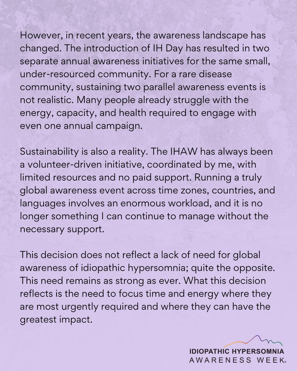 IH Awareness Week tweet media