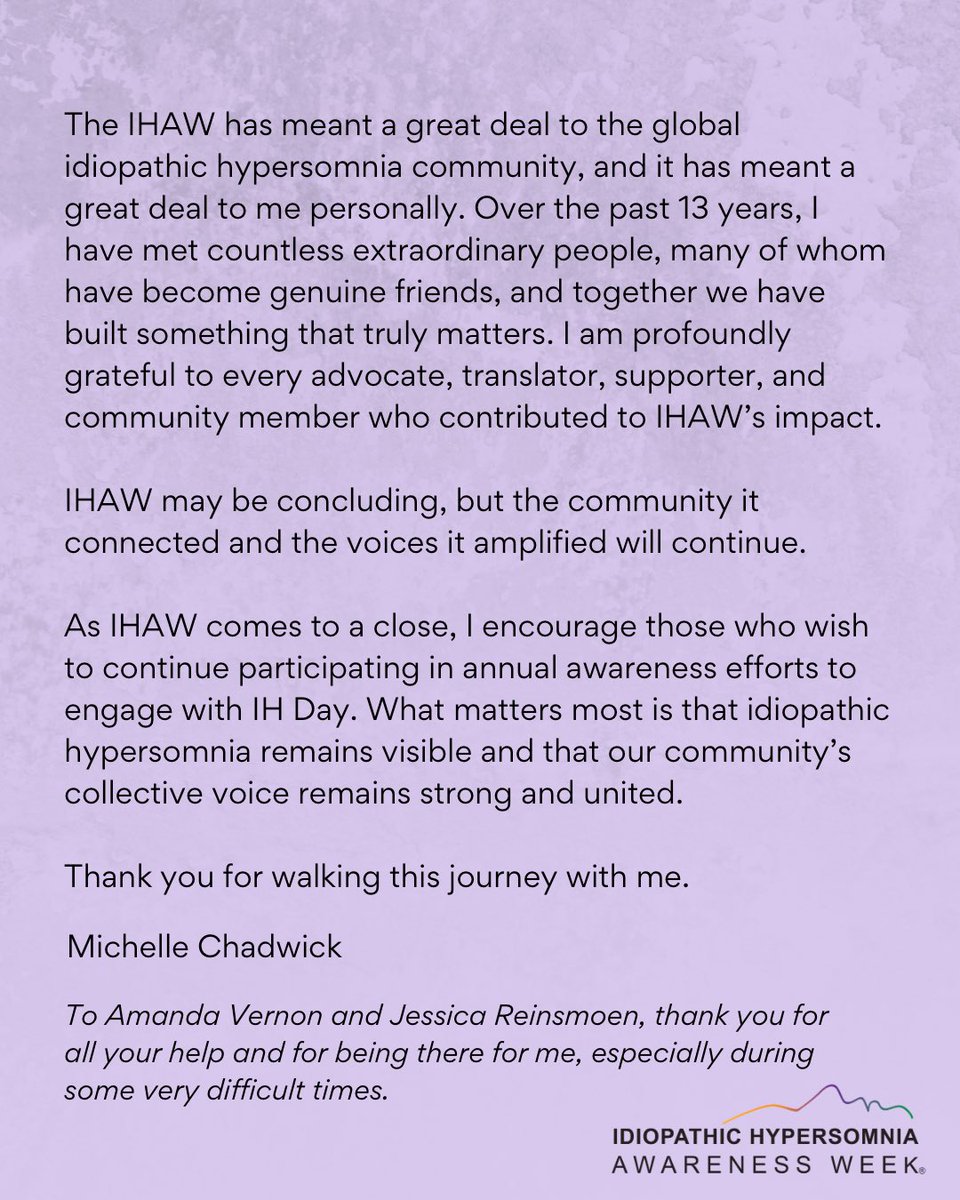 IH Awareness Week tweet media