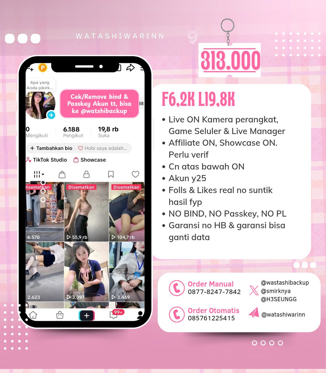 𝐑𝐢𝐧 | Akun Tiktok Acc TT tweet media