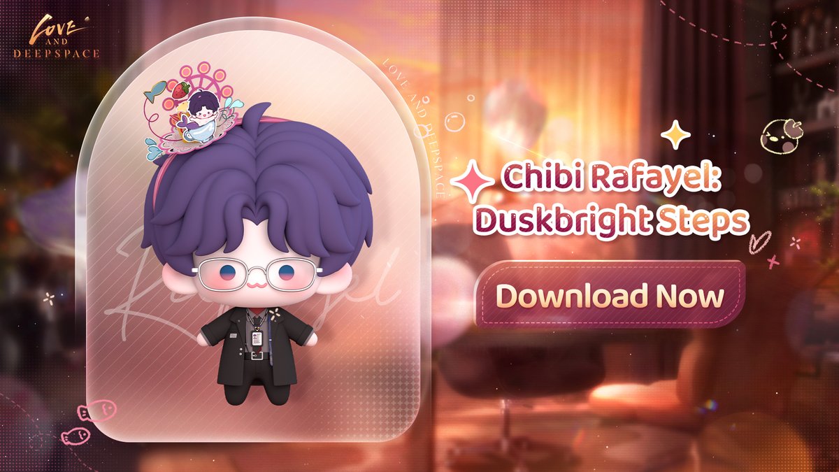 Love and Deepspace | Chibi Rafayel: Duskbright Steps
Request approved. Let's celebrate your fishie's birthday.

💫A new [Chibi Rafayel: Duskbright Steps] MMD model is available on the official website. Start creating artwork with it now!
How to Download:
1. Go to the Love and