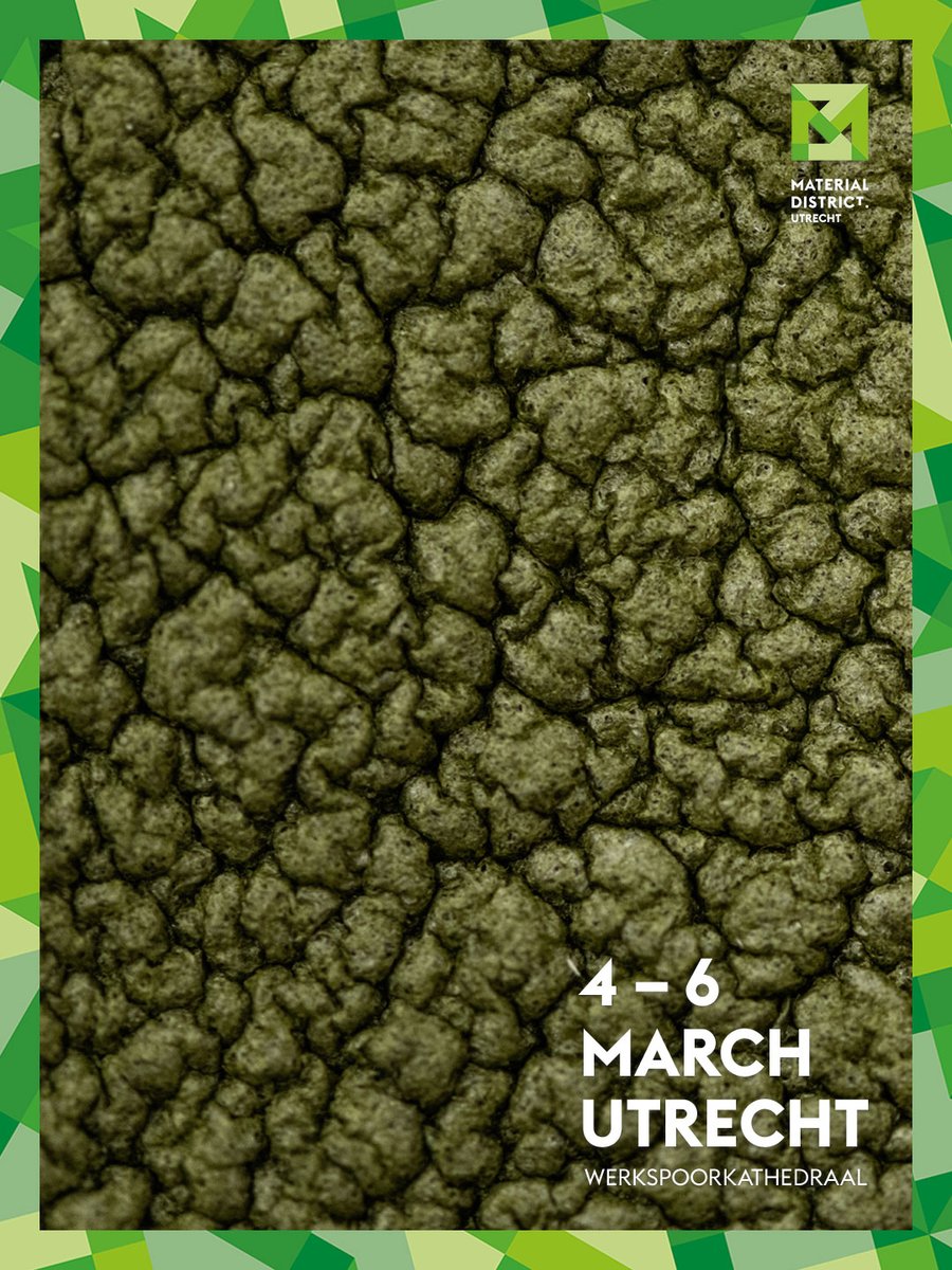 materialdistrct's tweet image. Material of the day: Leather from the Sea 🌊
By Indrė Mikuckė, this biobased leather alternative is made from algal biomass and algae-derived binders. 

Discover it at MaterialDistrict Utrecht (4–6 March 2026). 🎟️

#Material #LeatherFromTheSea #MaterialDistrictUtrecht #MDU2026