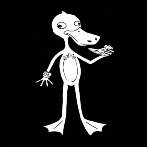 lecooker100x's tweet photo. Just found the first time Jason Furie made a drawing of Duck and called it Skinny Duck in this animation from 2010. All other times he drew Duck was after 2013.  THIS IS THE ORIGINAL DUCK 

 Video (check description): https://t.co/3er7UwFrvT https://t.co/GiEnFkxPr0