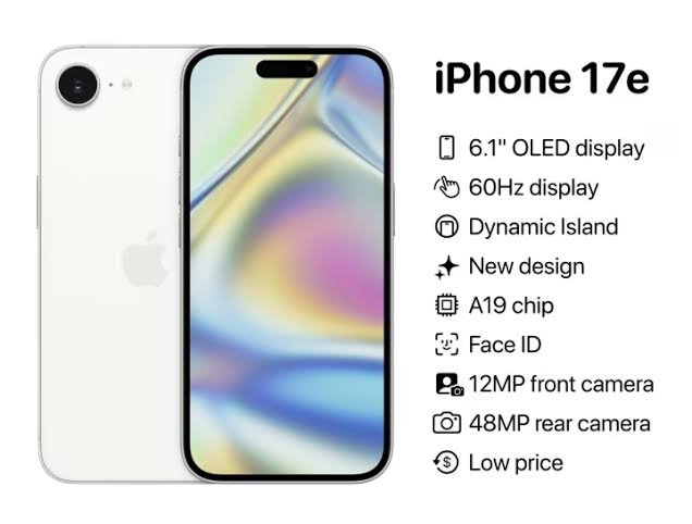 TeknoLoga's tweet photo. Apple, çok beklenen uygun fiyatlı iPhone modeli iPhone 17e'yi tanıttı.
Sizce alınır mı? #apple #telefon #tech #teknologa https://t.co/1zE9hyuJkG