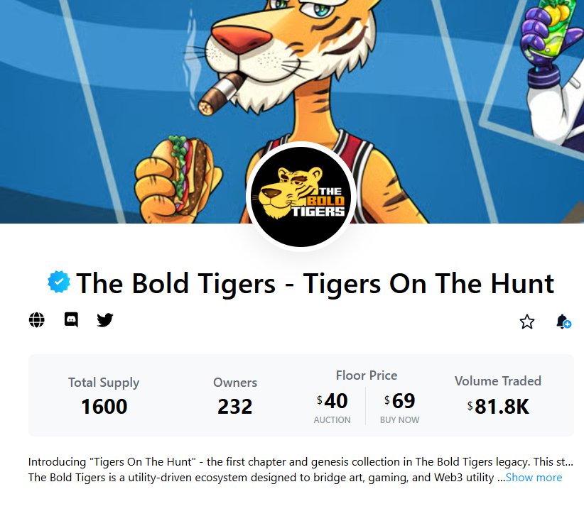 THE BOLD TIGERS NFT tweet media