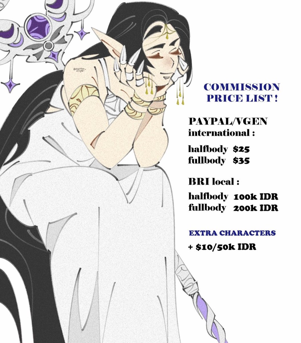 rt's are appreciated 🫶🏻

comms open! payment via paypal/bri after sketch or upfront message me or vgen if interested 💌

#commissionsopen #VGenComm