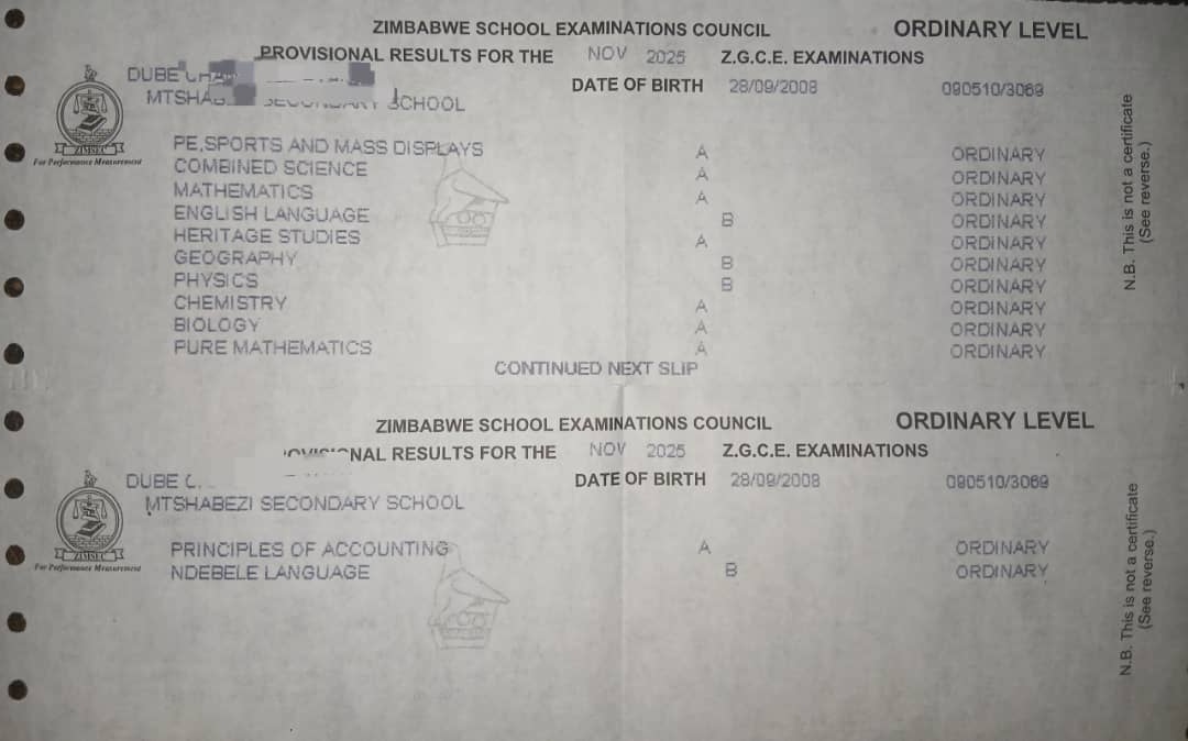 A 17 year old girl from Bulawayo with 7As &amp;  3Bs at O Level is appealing for your generosity to go to A Level to do  Maths, Physics &amp; Chemistry at A Level..An orphan , raised by an aunt who is now unemployed .Mtshabezi is us$600 a term.
Her mother on +26378001092.
Retweet this