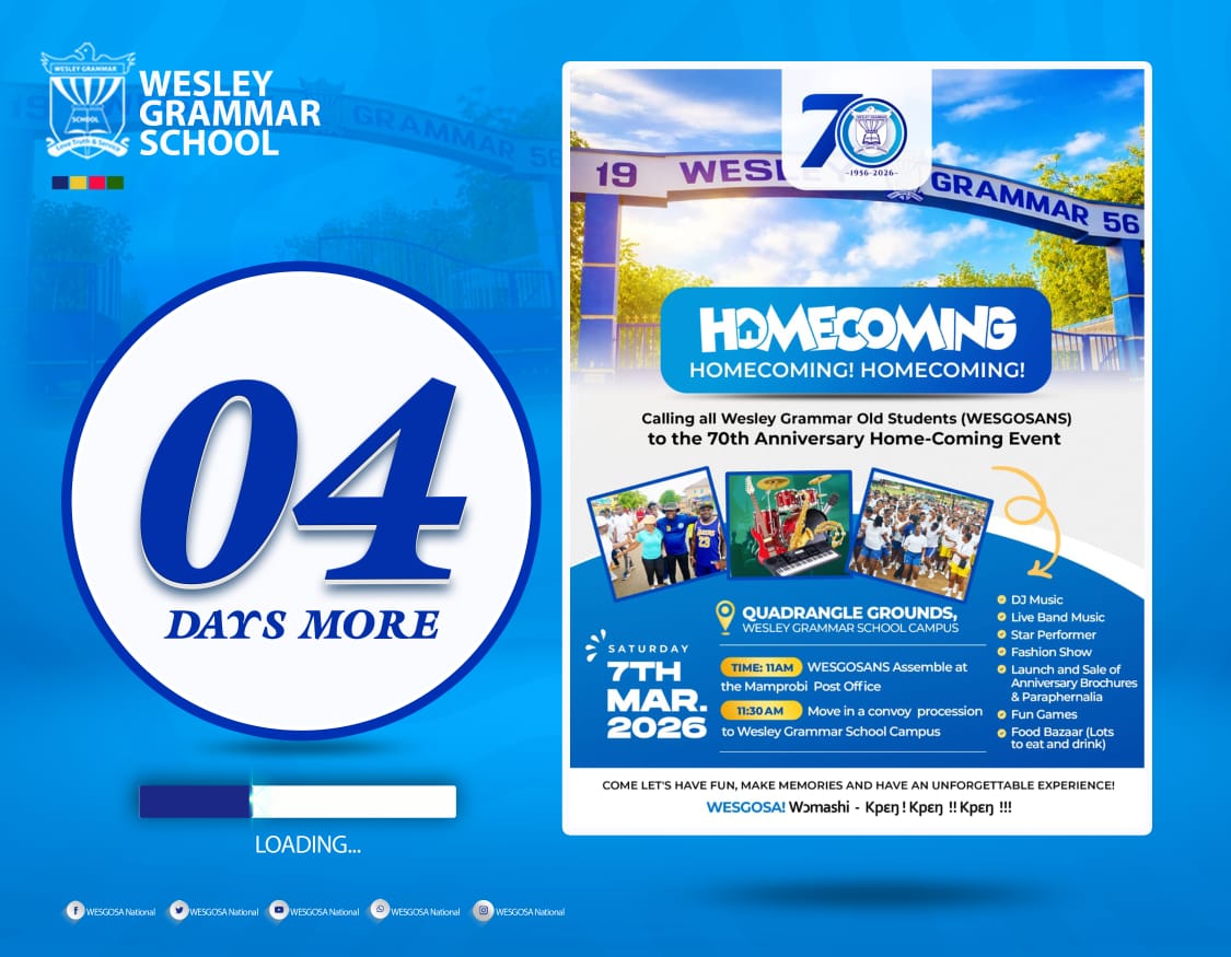 WESGOSANational's tweet photo. π₯ 4 DAYS TO GO! π₯
In just 4 days, the legendary Wesley Grammar School celebrates 70 Years of Excellence, Discipline & Impact π
Get ready for nostalgia, pride, and powerful alumni moments.
One Legacy. One Family.
#WESGOSA70 #WesleyGrammar70 #70YearsOfExcellence https://t.co/IvuQvwwLuH