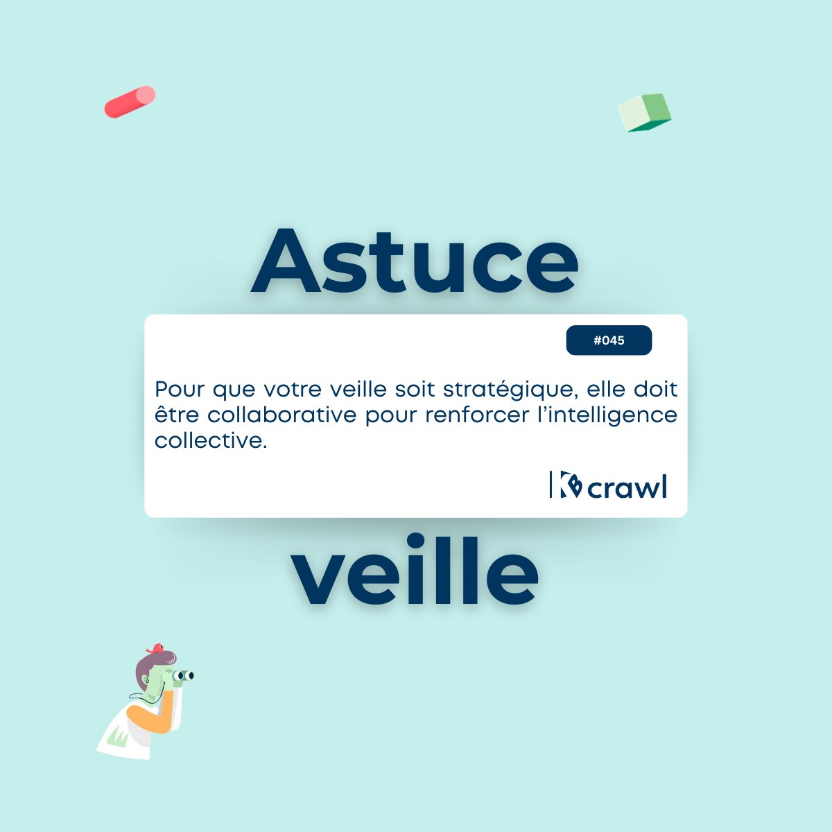 KBCrawl_Veille's tweet photo. 🤝Impliquez vos équipes dans la construction de la veille stratégique.
KB Crawl est à vos côtés pour accompagner cette démarche collaborative.

👉 https://t.co/qQqZacUVif

#veillecollaborative #veillestratégique #veille #avenir #diffusion #évolution https://t.co/vjelNtvEYO