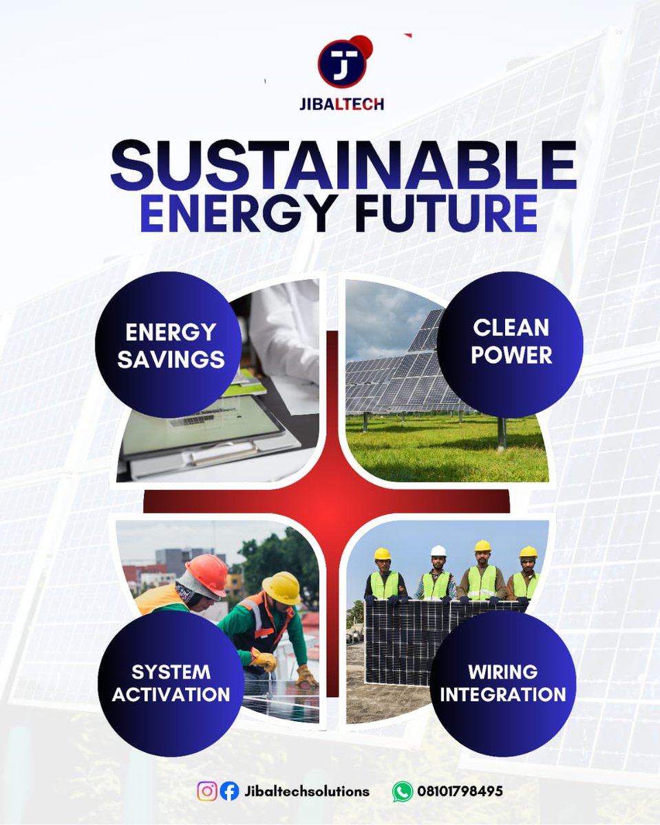 Oluwa_Jibzeey's tweet image. Power your Lights the smart way 
Install Once, Save for Years

Maximum Sustainable Energy Future

It can only be Jibal Tech Solutions

#Solarelectricity  #GoSolar  #SolarProducts  #SolarPower  #JibalTechSolutions