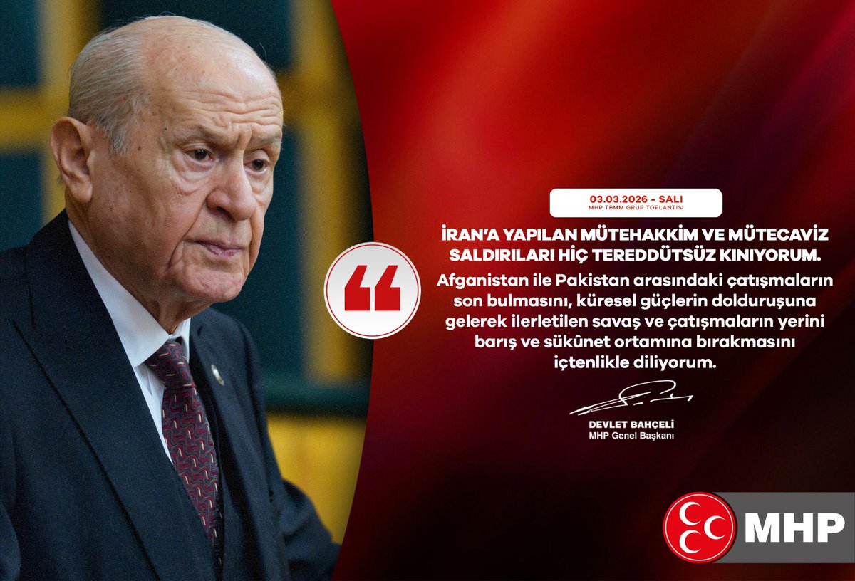 İran’a yapılan mütehakkim ve mütecaviz saldırıları hiç tereddütsüz kınıyorum.
Afganistan ile Pakistan arasındaki çatışmaların son bulmasını, küresel güçlerin dolduruşuna gelerek ilerletilen savaş ve çatışmaların yerini barış ve sükûnet ortamına bırakmasını içtenlikle diliyorum.