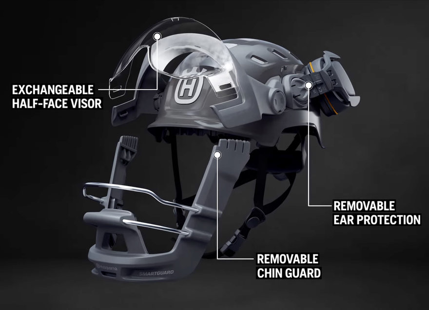 kohantoys's tweet photo. Husqvarna sacó un casco para obreros de la construcción.
SI, LEANLO DE NUEVO.

Incorpora una visera y protección auditiva abatibles, mas protección facial y de mentón extraíble. La idea es reducir la gravedad de las lesiones por contacto de herramientas de corte. https://t.co/x9p8655GDk
