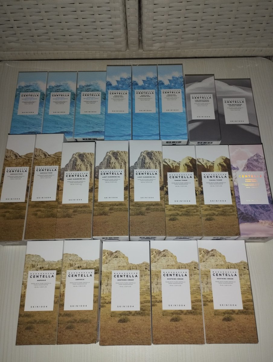 searinisa's tweet photo. WTS || WANT TO SELL

SKIN1004 SKINCARE SERIES
Centella, Brightening, Poremizing, Hyalu-Cica, Probio-Cica, Travel Size

Cleansing oil, gel foam, toner, ampoule, serum, moist, sunscreen, sheetmask

All new segel, 100% ori (bukti co chat aja yaa ^^) ✨
🍊: https://t.co/LvrxHuFY0t https://t.co/22pjtSagCW