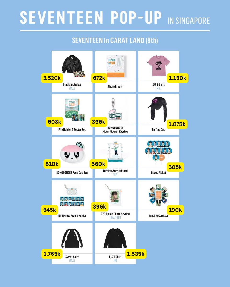 Suweg1's tweet photo. JASTIP SEVENTEEN POP UP STORE IN SINGAPORE 🇸🇬 by SuwegPeople

💎 Will purchase onsite
💎 Sampai Indonesia dan siap kirim tgl 10 Maret 2026
💎 Handcarry from SG
💎 Price list include Fee
💎 DP 50% per item
💎 akan REFUND jika produk sold out https://t.co/vDhMQUv6Kw