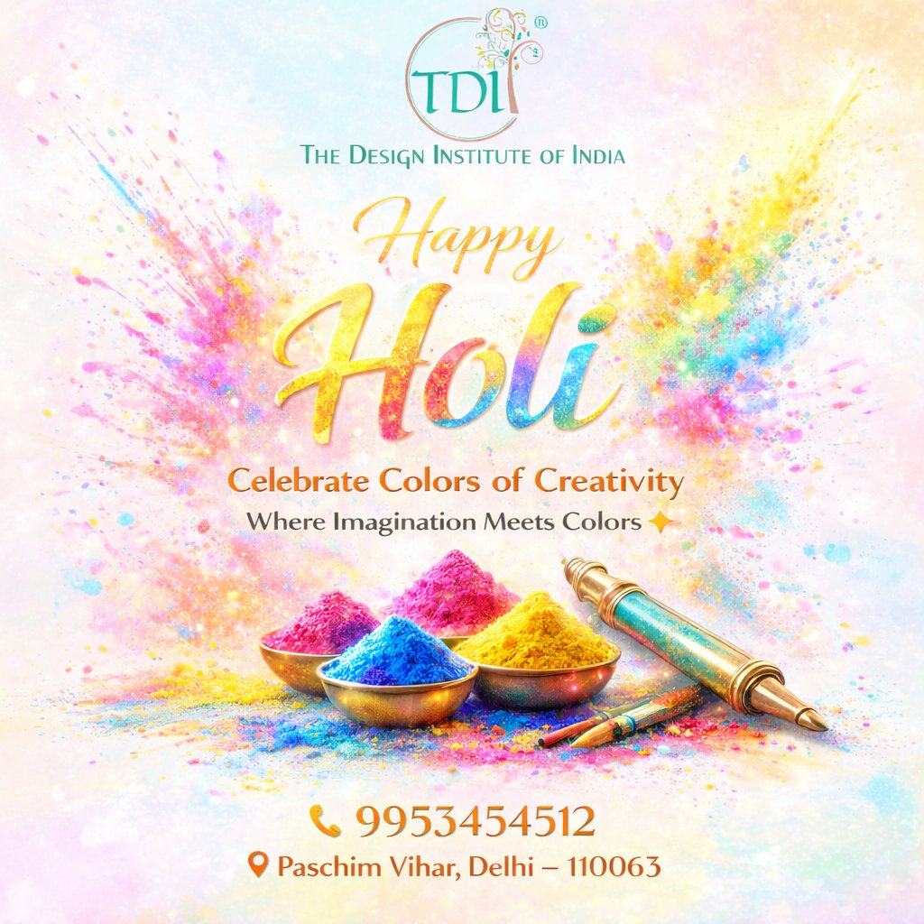 Design68821The's tweet image. 🎨 The Design Institute of India
🌈 Celebrate Colors of Creativity
✨ Where Imagination Meets Colors
📍 Paschim Vihar, Delhi
📞 9953454512
#DesignInstitute #CreativeIndia #HoliVibes #CelebrateCreativity #DesignStudents #DelhiEducation #SkillDevelopment